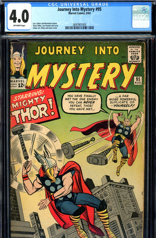 Journey Into Mystery #095 CGC graded 4.0 Thor vs. Thor - SOLD!