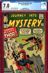 Journey Into Mystery #095 CGC graded 7.0 Thor vs. Thor cover and story