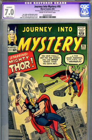 Journey into Mystery #095  CGC graded 7.0 SOLD!