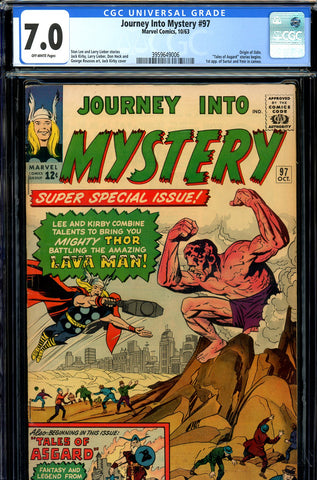 Journey Into Mystery #097 CGC graded 7.0 first Surtur, Ymir and Lava Man