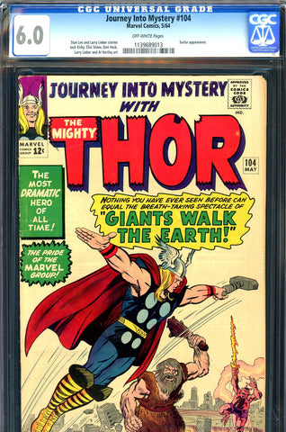 Journey Into Mystery #104 CGC graded 6.0 first Sword of Surtur - SOLD!