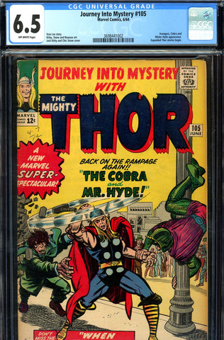 Journey Into Mystery #105 CGC graded 4.0 vs. Cobra/Mr. Hyde - SOLD!