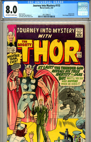 Journey into Mystery  #113 CGC graded 8.0 SOLD!
