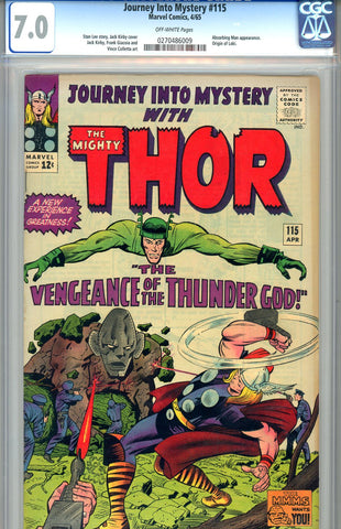 Journey Into Mystery #115  CGC graded 7.0