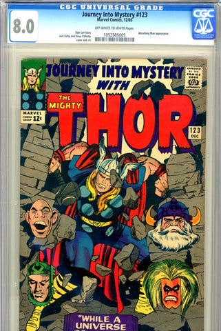 Journey Into Mystery #123 CGC 8.0 Absorbing Man c/s - SOLD!