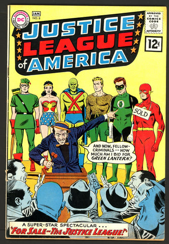 Justice League of America #08   VG/FINE   1962