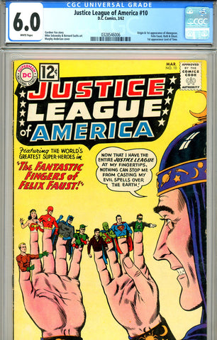 Justice League of America #10 CGC graded 6.0 SOLD!