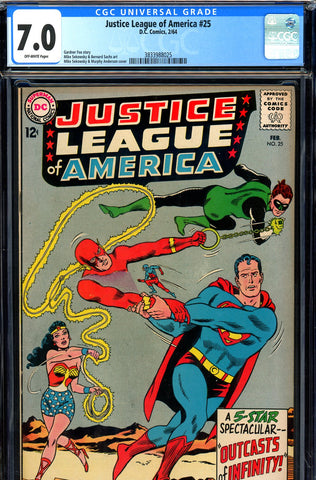 Justice League of America #25 CGC graded 7.0 - SOLD!
