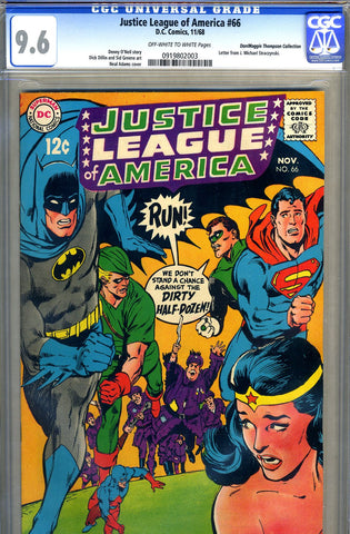 Justice League of America #66   CGC graded 9.6 - SOLD!