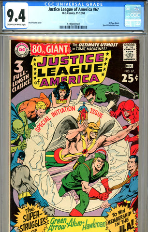 Justice League of America #67 CGC graded 9.4 Giant - SOLD!