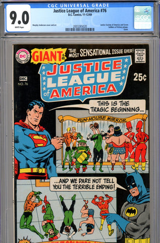 Justice League of America #76 CGC graded 9.0 - Giant - SOLD!