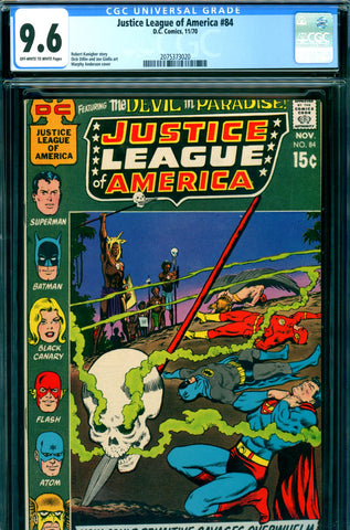 Justice League of America #84 CGC graded 9.6 - SOLD!