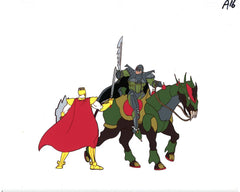 Original production cel -"King Arthur"- by Golden Films 126
