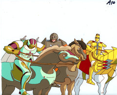 Original production cel -"King Arthur"- by Golden Films 148