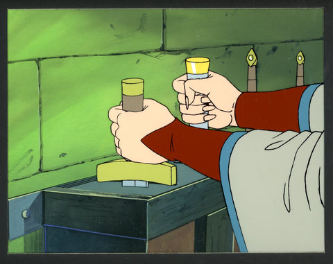 Original production cel -"King Arthur"- by Golden Films 252 MATTED