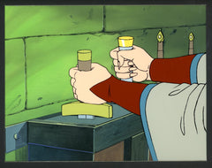 Original production cel -"King Arthur"- by Golden Films 252 MATTED