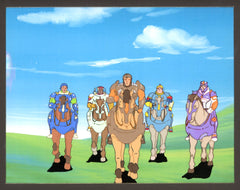 Original production cel -"King Arthur"- by Golden Films 253 MATTED
