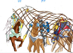 Original production cel -"King Arthur"- by Golden Films 276 LARGE