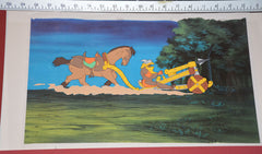 Original production cel -"King Arthur"- by Golden Films 282 SIZE 19" x 10.50"