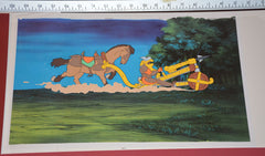 Original production cel -"King Arthur"- by Golden Films 283 SIZE 19" x 10.50"