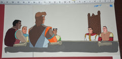 Original production cel -"King Arthur"- by Golden Films 290 SIZE 21.75" x 10.50"