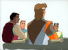 Original production cel -"King Arthur"- by Golden Films 290 SIZE 21.75" x 10.50"