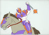 Original production cel -"King Arthur"- by Golden Films 293 SIZE 21.50" x 9"