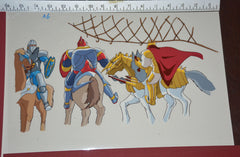 Original production cel -"King Arthur"- by Golden Films 294 SIZE 15" x 10.25"