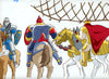 Original production cel -"King Arthur"- by Golden Films 294 SIZE 15" x 10.25"