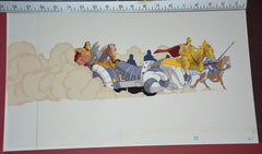 Original production cel -"King Arthur"- by Golden Films 295 SIZE 18" x 10.50"