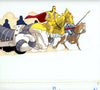 Original production cel -"King Arthur"- by Golden Films 295 SIZE 18" x 10.50"