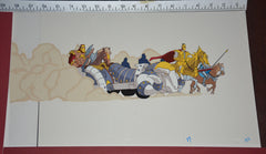 Original production cel -"King Arthur"- by Golden Films 296 SIZE 18" x 10.50"