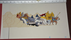 Original production cel -"King Arthur"- by Golden Films 297 SIZE 17.50" x 10.50"