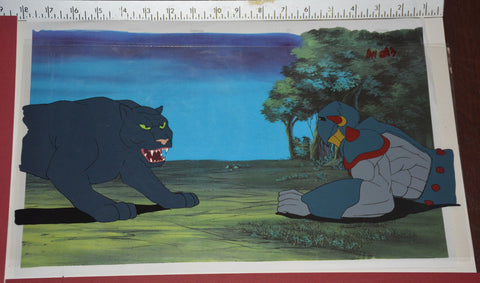 Original production cel -"King Arthur"- by Golden Films 299 SIZE 18" x 9.50"