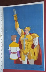 Original production cel -"King Arthur"- by Golden Films 300 SIZE 16.50" x 10.50"