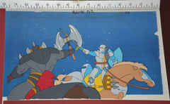 Original production cel -"King Arthur"- by Golden Films 301 SIZE 14.25" x 9"