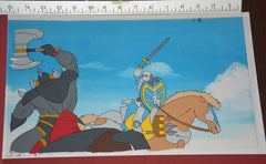 Original production cel -"King Arthur"- by Golden Films 303 SIZE 15" x 9"