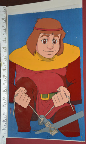 Original production cel -"King Arthur"- by Golden Films 306 SIZE 17" x 10.50"