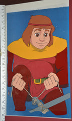 Original production cel -"King Arthur"- by Golden Films 306 SIZE 17" x 10.50"
