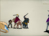Original production cel -"King Arthur"- by Golden Films 308 SIZE 32.50" x 9.50"