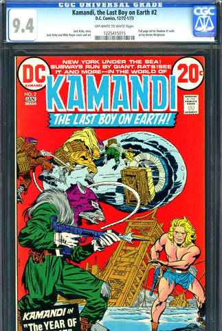 Kamandi #02 CGC 9.4 - Jack Kirby c/s/a - SOLD!
