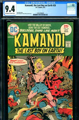 Kamandi #28 CGC graded 9.4 - Kirby cover/story/art - sold!