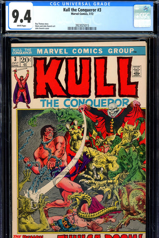 Kull the Conqueror #03 CGC graded 9.4  John Severin art/cover - SOLD!