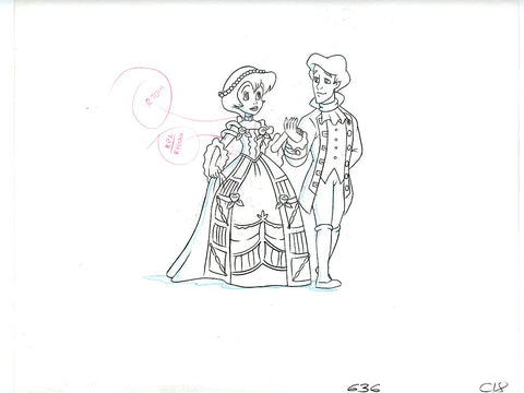 Original production cel -"Little Mermaid"- by Golden Films 033 sketch only