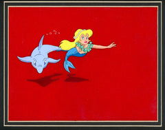 Original production cel -"Little Mermaid"- by Golden Films 079 MATTED