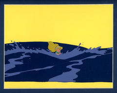 Original production cel -"Little Mermaid"- by Golden Films 080 MATTED