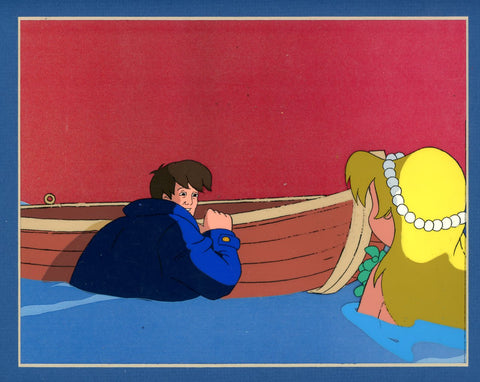 Original production cel -"Little Mermaid"- by Golden Films 081 MATTED