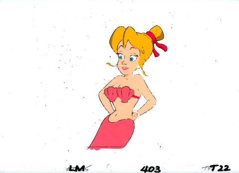 Original production cel -"Little Mermaid"- by Golden Films 118 LARGE