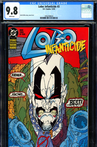 Lobo: Infanticide #3 CGC graded 9.8 - HIGHEST GRADED - SOLD!