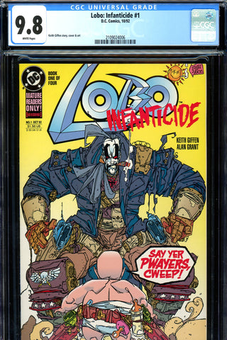 Lobo: Infanticide mini-series #1,2,3,4 ALL CGC graded 9.8 - SOLD!